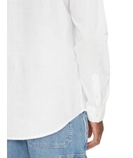 TOMMY HILFIGER TH JEANS Cămașă cu guler mandarin din amestec de in ecru - Cămăși pentru bărbați - 4