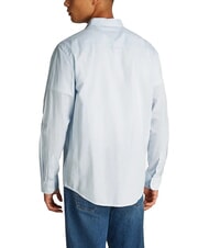 TOMMY HILFIGER TH JEANS Cămașă cu m&acirc;necă lungă din amestec de in albastru dulce - Cămăși pentru bărbați - 2