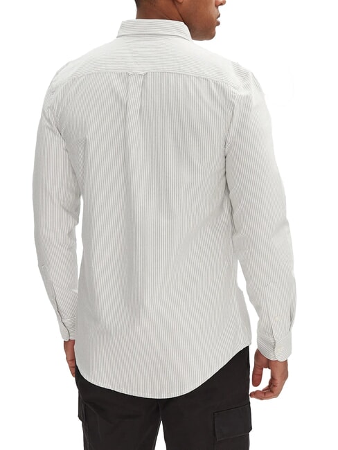 TH JEANS Cămașă cu m&acirc;necă lungă și dungi dungă verde Aruba - Cămăși pentru bărbați