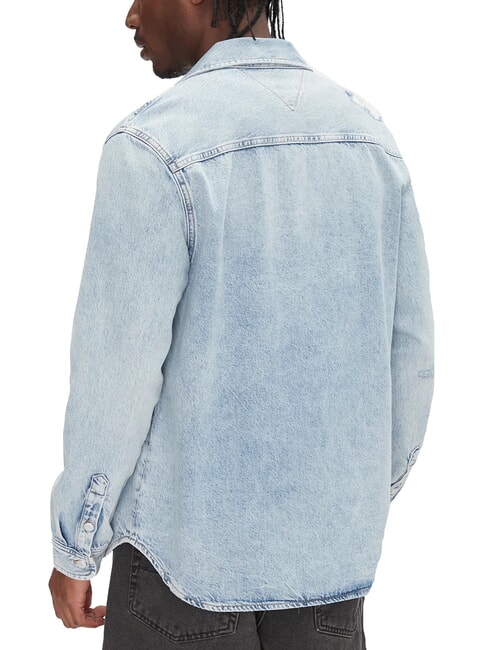 TH JEANS Cămașă din denim cu m&acirc;necă lungă denim deschis - Cămăși pentru bărbați
