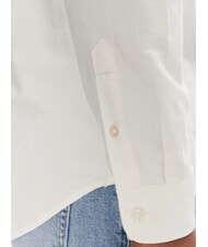 TOMMY HILFIGER TH JEANS Cămașă cu m&acirc;necă lungă din bumbac ecru - Cămăși pentru bărbați - 4