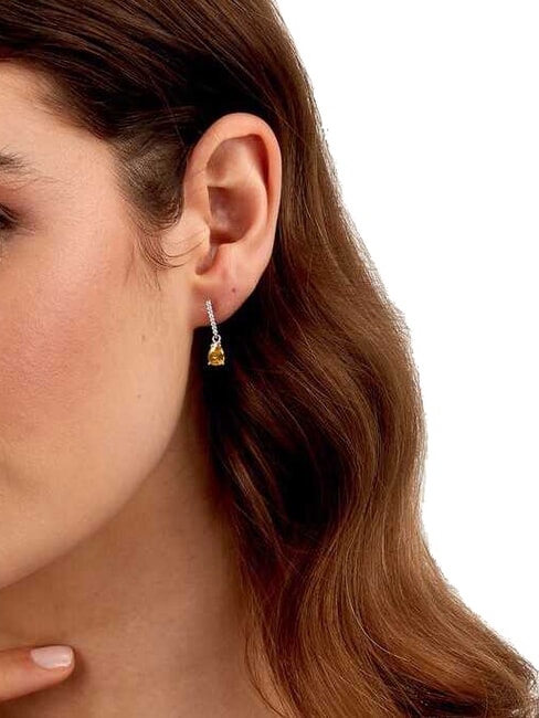 TESORI Cercei cu pandantiv din cristal SILVER - Cercei