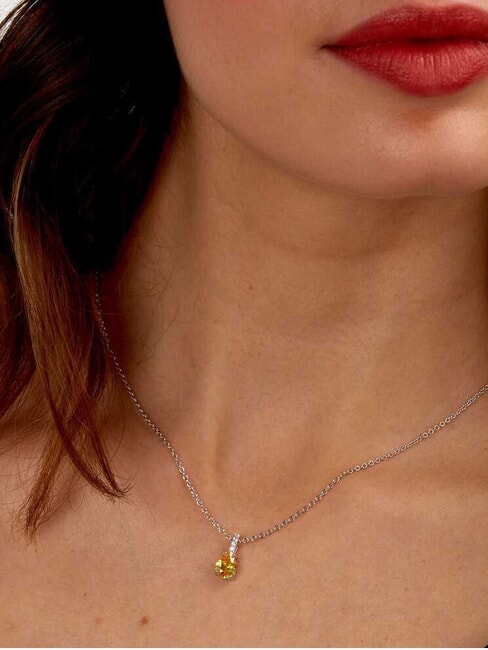 TESORI Colier cu pandantiv galben - Lănțișoare