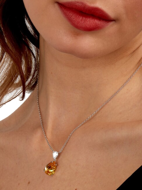 TESORI Colier cu pandantiv galben - Lănțișoare