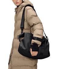 RAINS VALERA Geantă de weekend cu curea de umăr negru - Genți de voiaj - 4