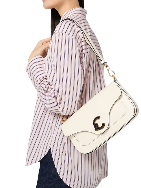 C-ME CALF&MARB Geantă de umăr perla - Genți femei