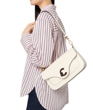 COCCINELLE C-ME CALF&MARB Geantă de umăr perla - Genți femei - 5