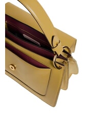 COCCINELLE C-ME CALF COCKER Geanta servieta din piele cu bareta de umar iarbă de mare - Genți femei - 3