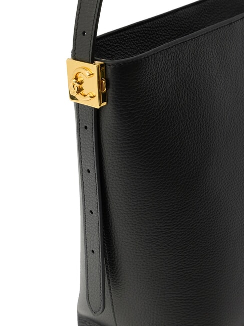 C-ME LOCK Geantă de umăr negru - Genți femei