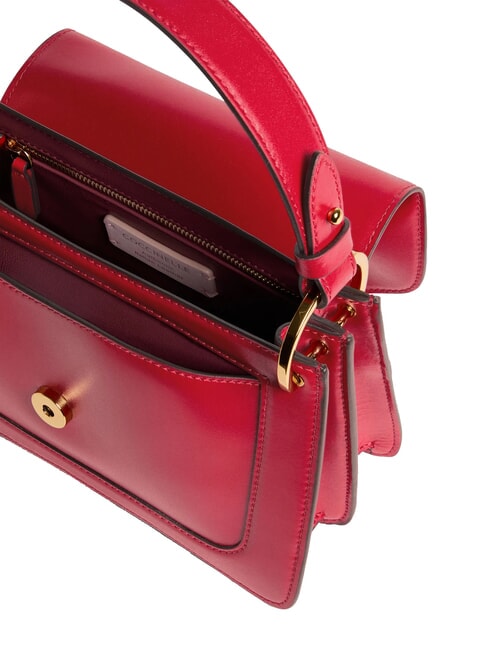 C-ME CALF COCKER Geanta mica din piele cu bareta de umar stacojiu - Genți femei