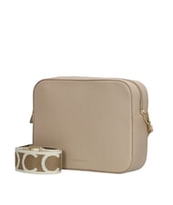 COCCINELLE TEBE Geantă mică din piele texturată scoică de nisip - Genți femei - 2