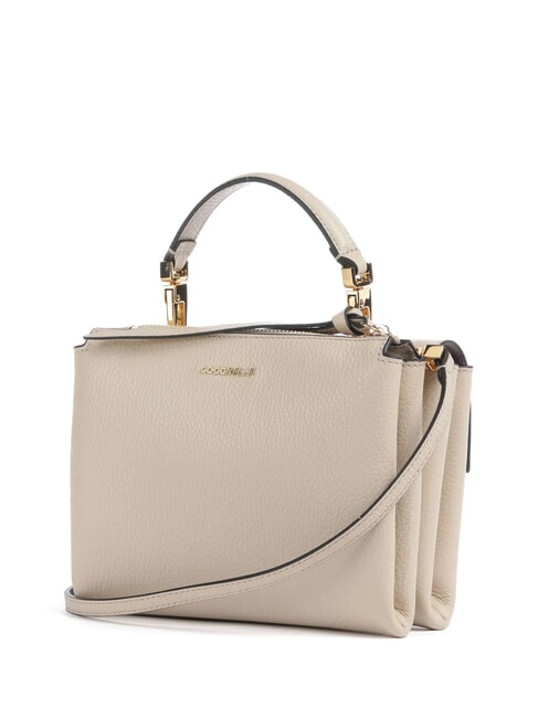 ARLETTIS Minigeantă din piele texturată scoică de nisip - Genți femei