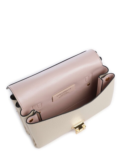 ARLETTIS Minigeantă din piele texturată scoică de nisip - Genți femei