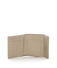 COCCINELLE METALLIC SOFT Portofel din piele pietrișată scoică de nisip - Portofele femei - 2