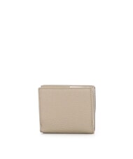 COCCINELLE METALLIC SOFT Portofel din piele pietrișată scoică de nisip - Portofele femei - 3