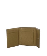 COCCINELLE METALLIC SOFT Portofel din piele pietrișată iarbă de mare - Portofele femei - 2