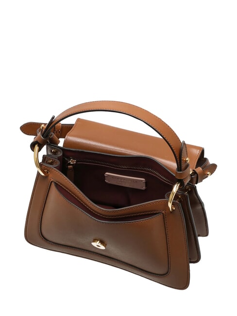 C-ME CALF COCKER Geanta mica din piele cu bareta de umar coniac - Genți femei