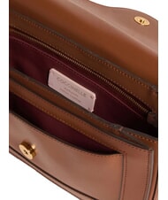 COCCINELLE C-ME CALF Geantă de umăr, din piele coniac - Genți femei - 4