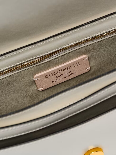 C-ME CALF Geantă de umăr, din piele perla - Genți femei