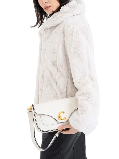 C-ME CALF Geantă de umăr, din piele perla - Genți femei