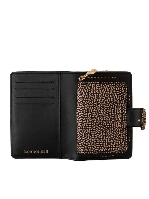 CLASSICA Portofel mediu cu buzunar pentru monede OP / NATURAL / NEGRU - Genți femei