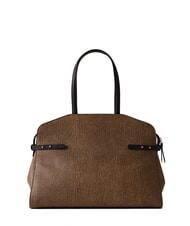 BORBONESE GEMINI Geantă de cumpărături de umăr natural op / negru - Genți femei - 4