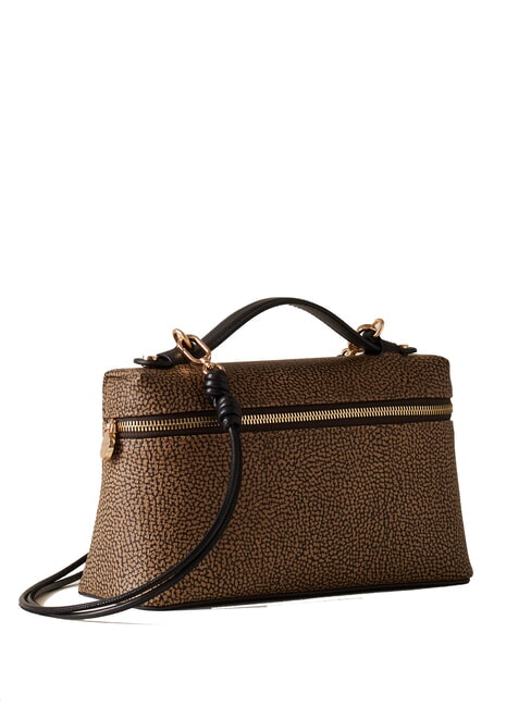 GEMINI Geantă mică de portbagaj cu curea de umăr natural op / negru - Genți femei