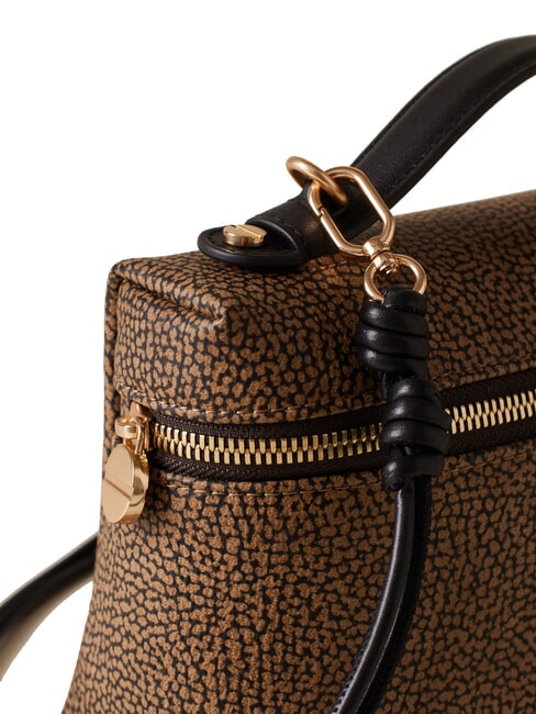 GEMINI Geantă mică de portbagaj cu curea de umăr natural op / negru - Genți femei