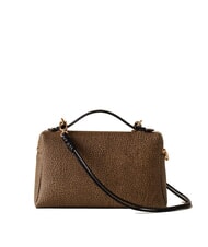 BORBONESE GEMINI Geantă mică de portbagaj cu curea de umăr natural op / negru - Genți femei - 4