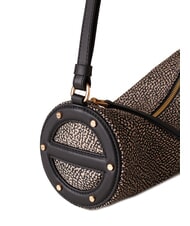 BORBONESE VIS-A-VIS Geantă mică de umăr OP / NATURAL / NEGRU - Genți femei - 3