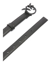 PINKO LOVE BERRY Curea din piele color block culoare bloc de limuzină neagră - Curele - 3