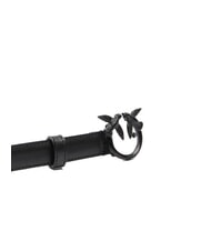 PINKO LOVE BERRY Curea din piele color block culoare bloc de limuzină neagră - Curele - 5