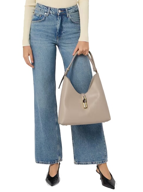 GOCCIA Geanta de umar din piele lenjerie - Genți femei