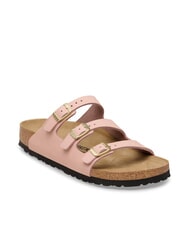 BIRKENSTOCK FLORIDA Papuci din piele nubuc cu 3 benzi roz pal - Pantofi femei - 3