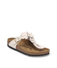 BIRKENSTOCK GIZEH Șlapi din piele cu flori roz deschis - Pantofi unisex - 3