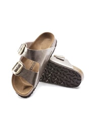 BIRKENSTOCK ARIZONA BIG BUCKLE Papuci metalici cu catarame taupe gri - Pantofi femei - 6