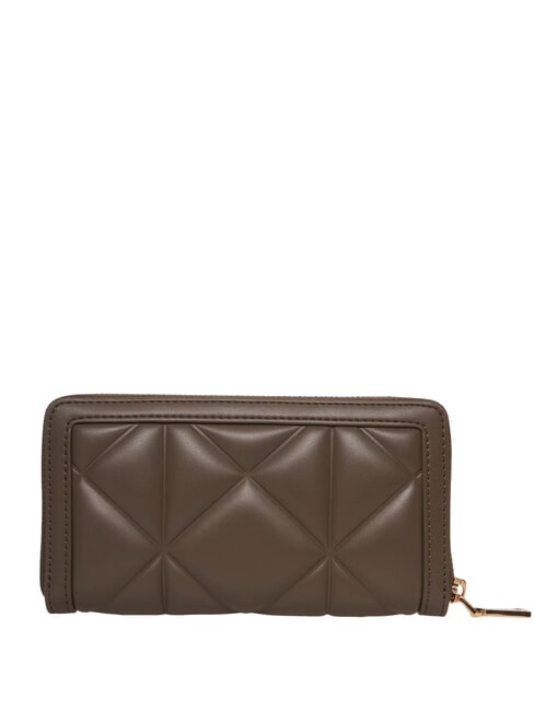 EMBOSSED Portofel mediu cu fermoar noroi - Portofele femei