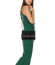 LOVE MOSCHINO BOLD LOVE Curea de umăr negru - Genți femei - 4