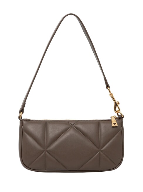 EMBOSSED Geantă mică de umăr noroi - Genți femei