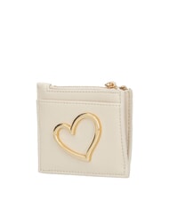 LOVE MOSCHINO HEART TURNLOCK Suport pentru carduri / Portofel pentru monede fildeş - Portofele femei - 2