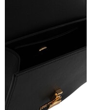 LOVE MOSCHINO HEART TURNLOCK Geantă mini cu curea de umăr negru - Genți femei - 4