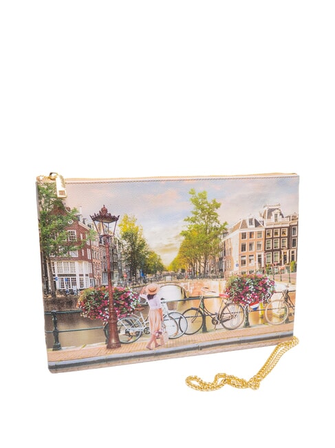 YESBAG SPECIAL Geantă de umăr metalică tip plic, ... clutch biciclete - Genți femei