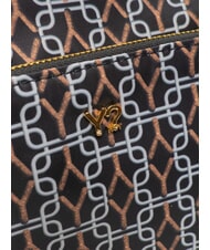 YNOT AUDREY Geantă de umăr cu logo integral BLACK - Genți femei - 3