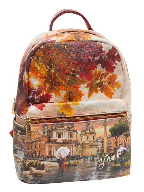 YESBAG Rucsac mare cu buzunar Roma plouă - Genți femei