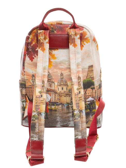 YESBAG Rucsac mare cu buzunar Roma plouă - Genți femei
