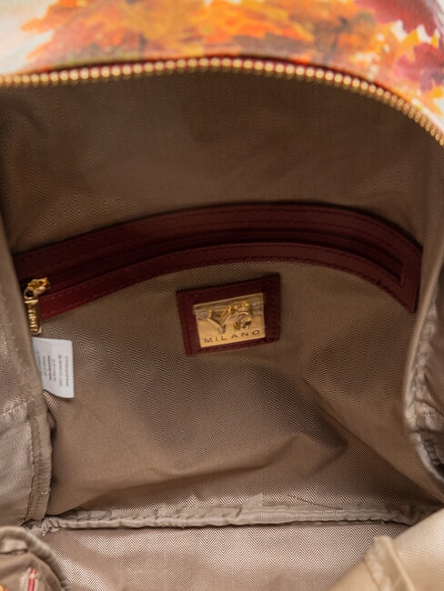 YESBAG Rucsac mare cu buzunar Roma plouă - Genți femei