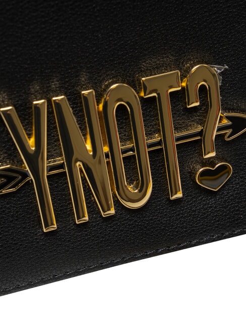 LOVERS Geantă de umăr medie BLACK - Genți femei