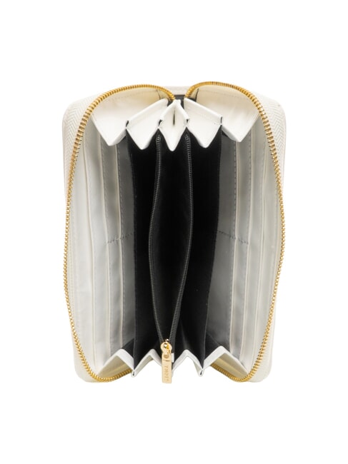 LUCY Portofel mare cu fermoar alb - Portofele femei