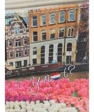 YNOT YESBAG Geantă tip clutch medie cu manșetă lalele - Genți femei - 3