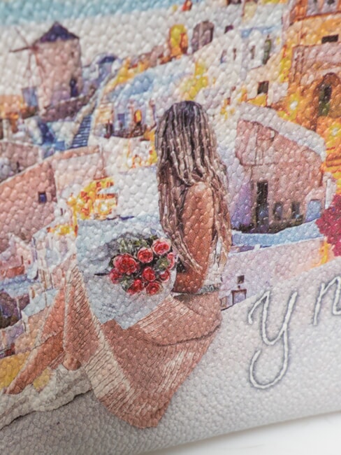 YESBAG Poșetă plată tip poșetă Apus de soare &icirc;n Grecia - Genți femei